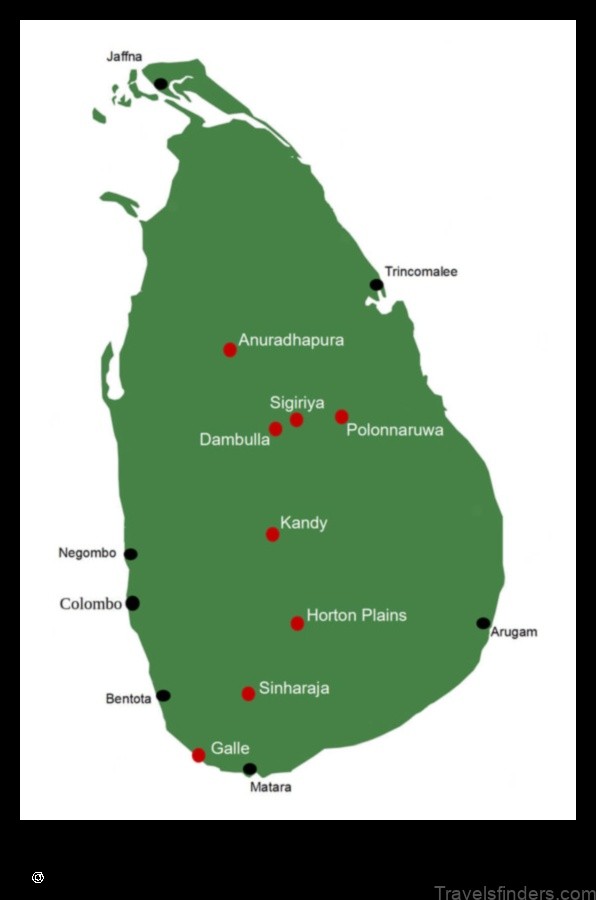 explore the cultural and historical sites of dambulla sri lanka with this map