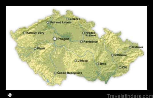 Map of Valdice Czech Republic