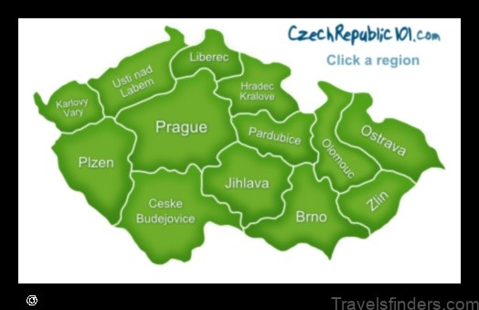 Map of Valdice Czech Republic