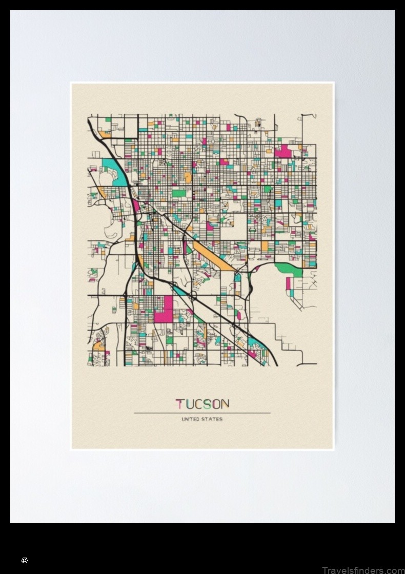 explore the diverse landscape of south tucson united states with this map