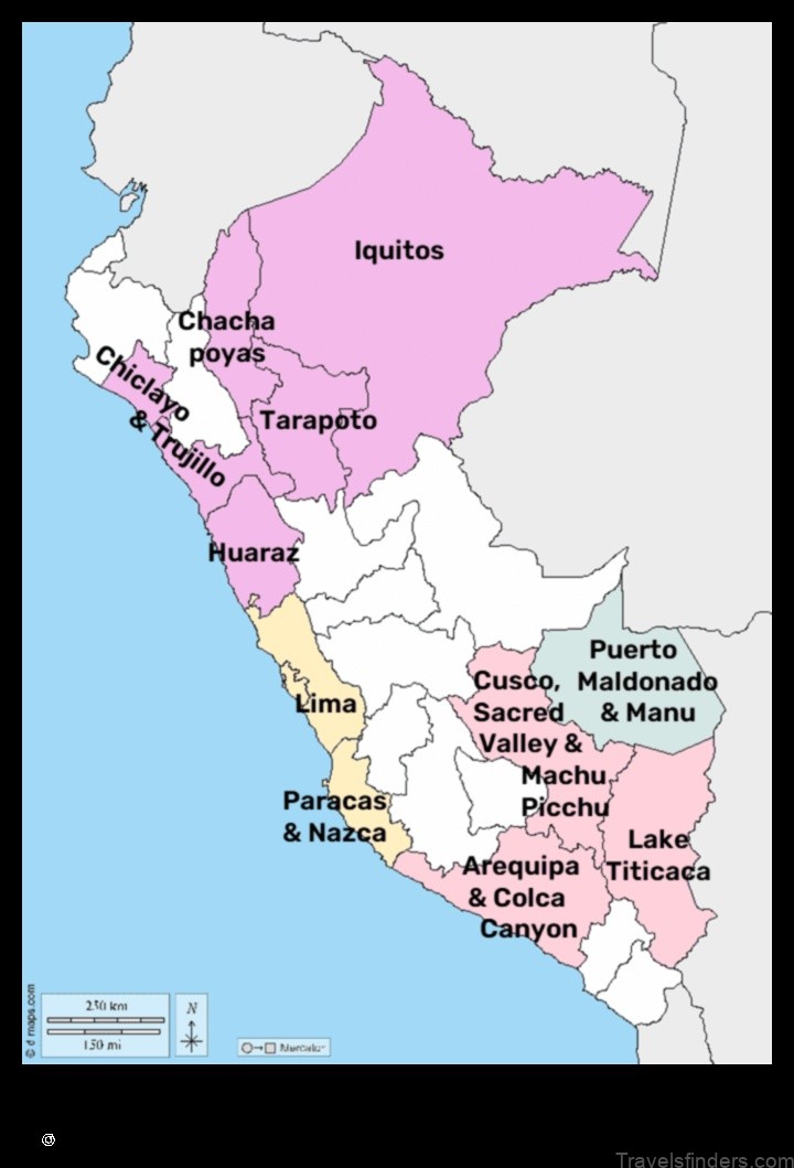 explore the diverse landscapes of congas peru with this map