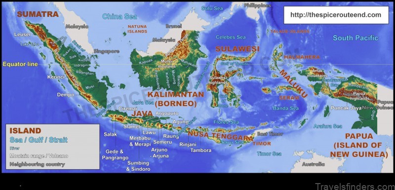explore the diverse landscapes of dungkek indonesia with this map