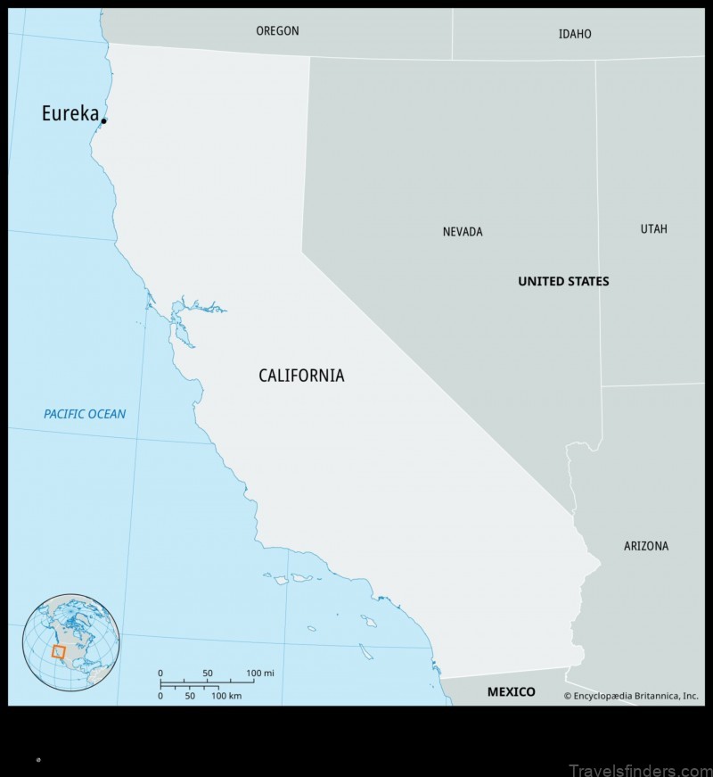 explore the diverse landscapes of eureka united states with this map