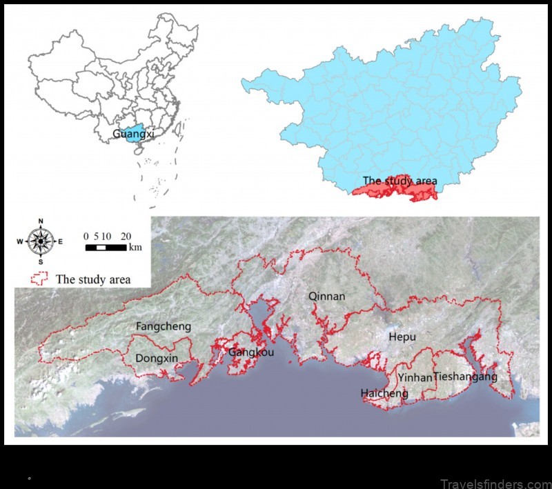 Map of Gangkou China