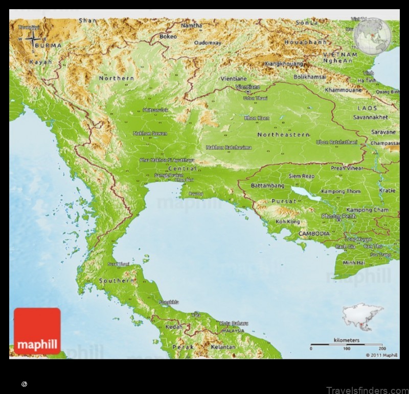 Map of Panare Thailand