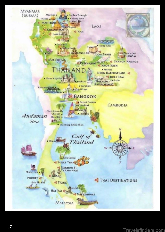 Map of Panare Thailand