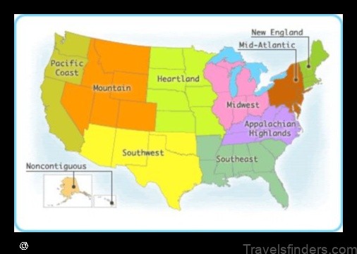 explore the diverse landscapes of the united states with this map