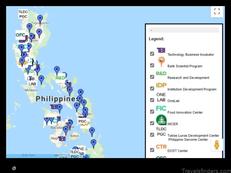 Map of Tiep Philippines