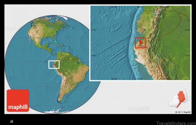 Map of Tumbes Peru