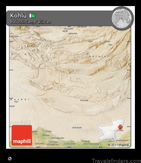 Map of Kohlu Pakistan