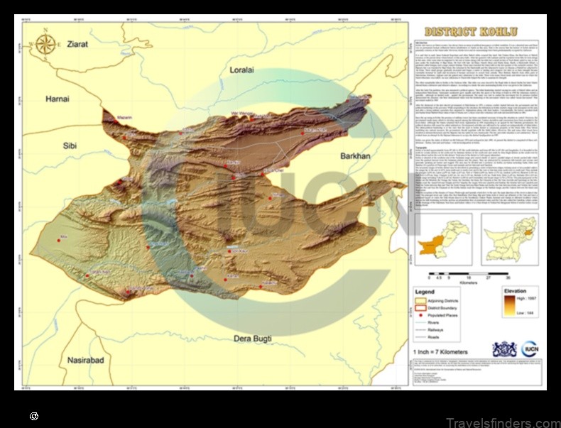 Map of Kohlu Pakistan