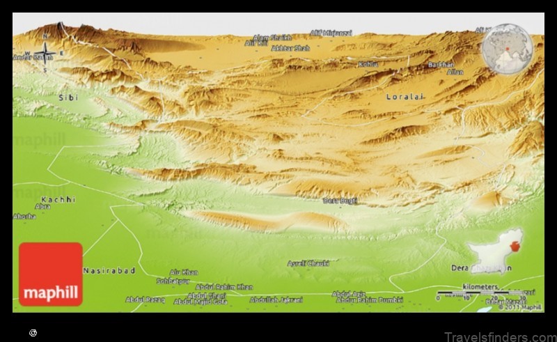 Map of Kohlu Pakistan