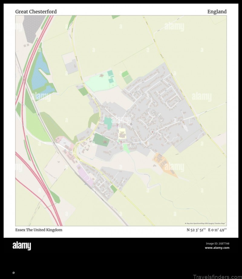 explore the great chesterford united kingdom with this detailed map