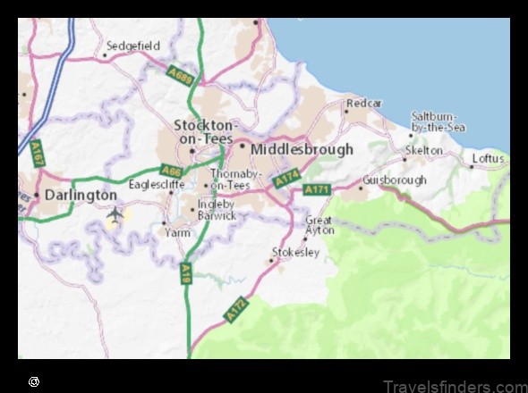 Map of Great Marton United Kingdom