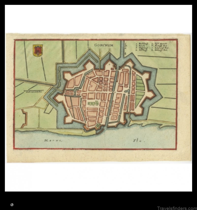 Map of Gorinchem Netherlands