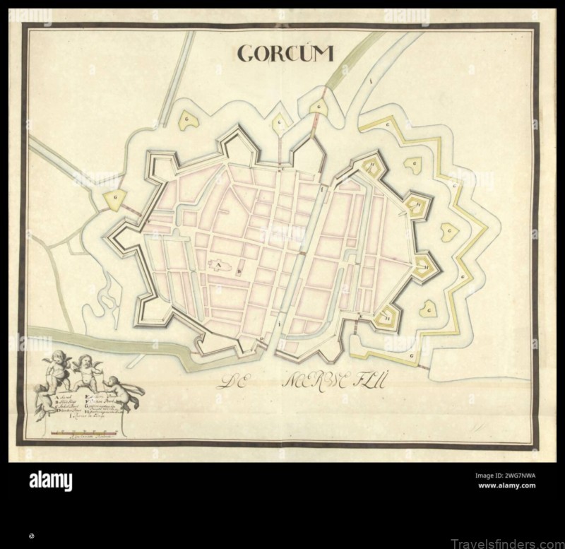 Map of Gorinchem Netherlands