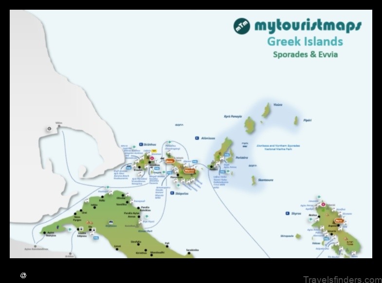 Map of Skópelos Greece