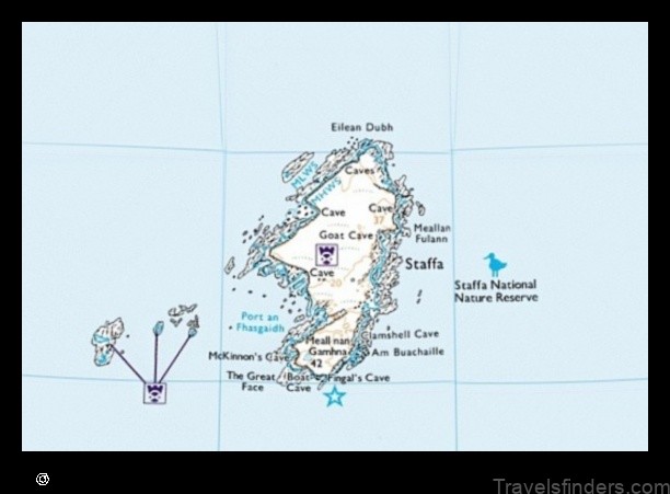 explore the isle of staffa in italy with this detailed map