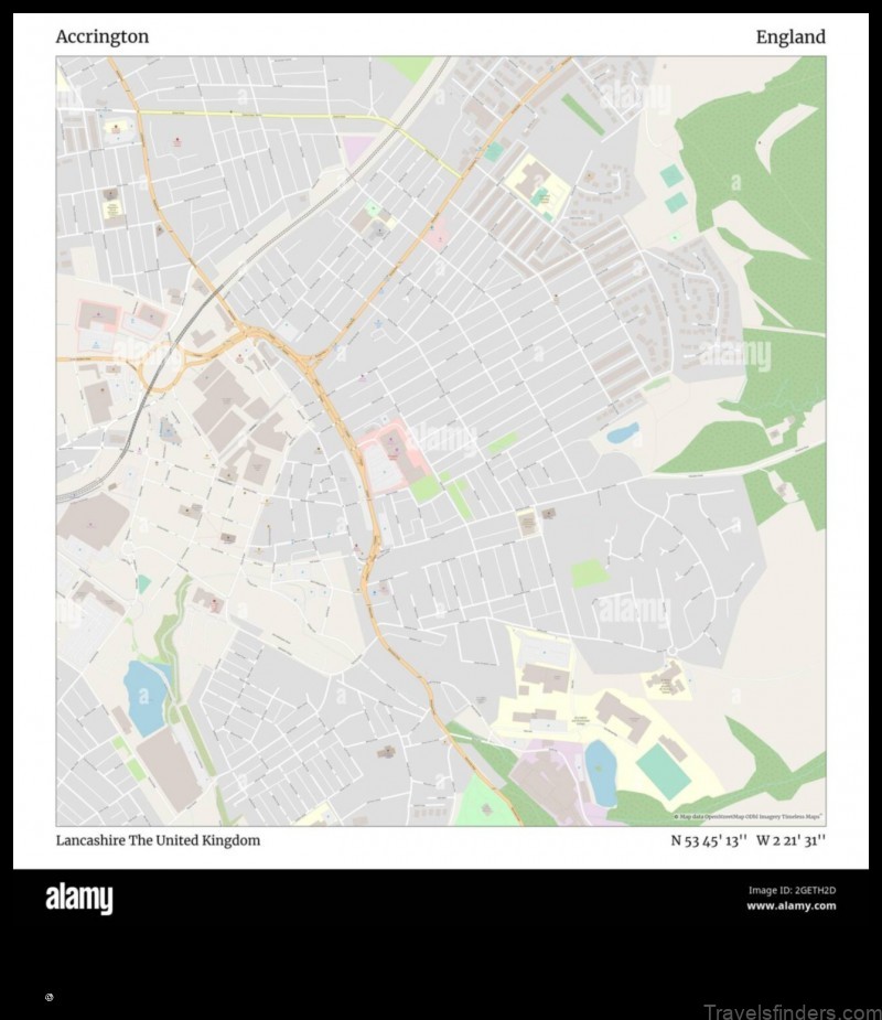 Map of Accrington United Kingdom