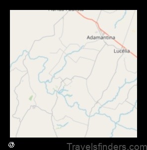 Map of Adamantina Brazil
