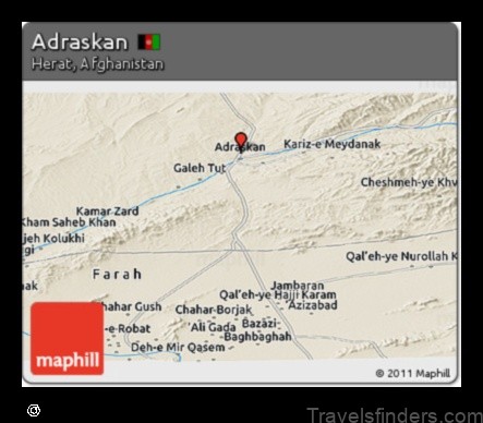 Map of Adraskan Afghanistan