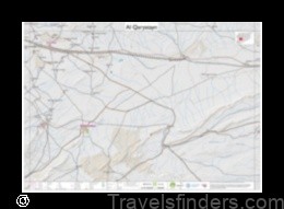 Map of Al Qaryatayn Syrian Arab Republic