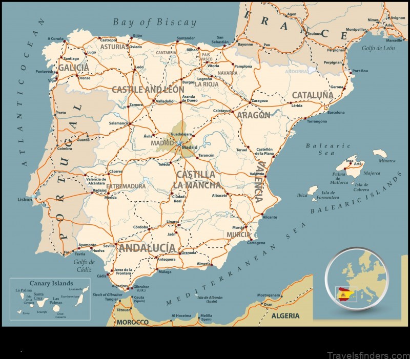 Map of Algodre Spain