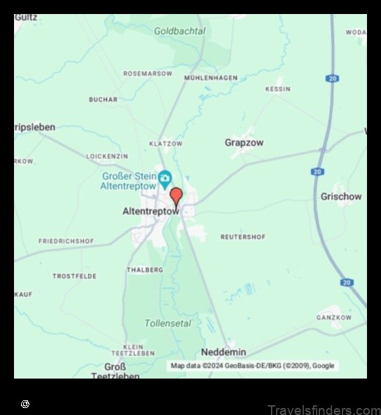 Map of Altentreptow Germany
