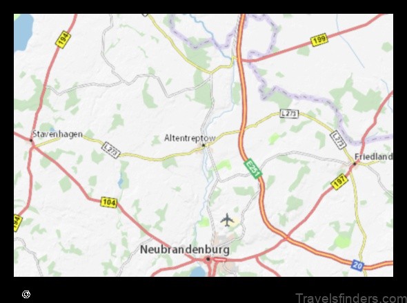 explore the map of altentreptow germany