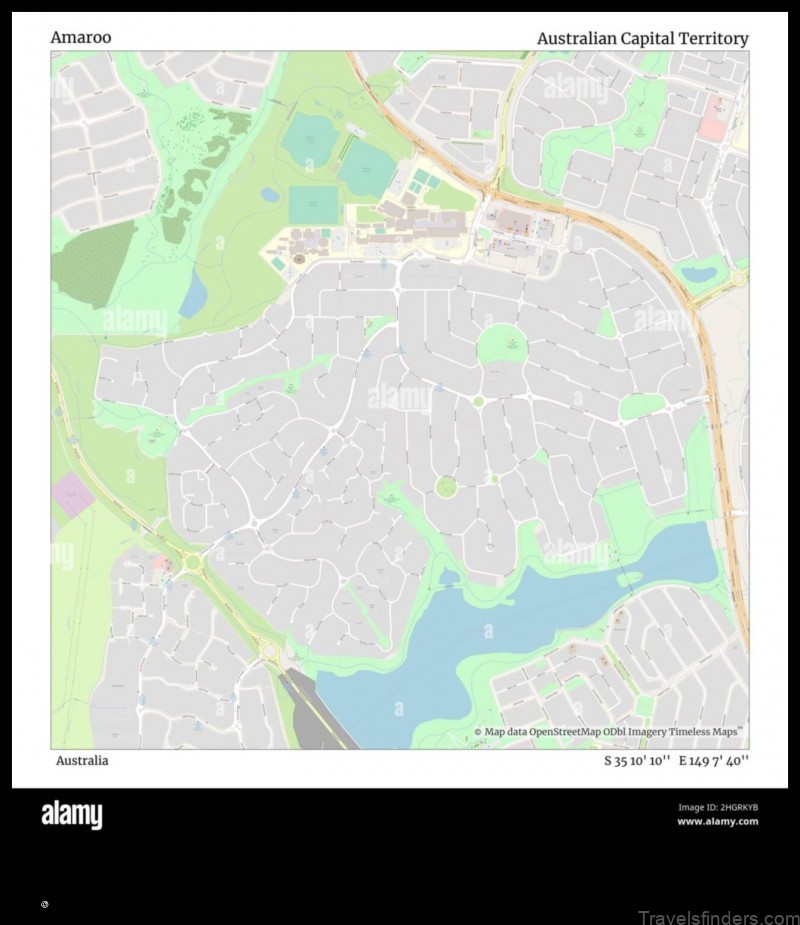 Map of Amaroo Australia