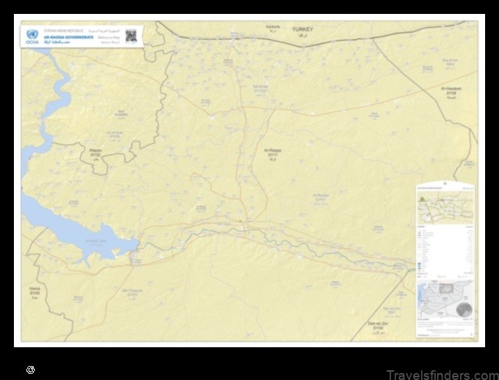Map of Ar Raqqah Syrian Arab Republic