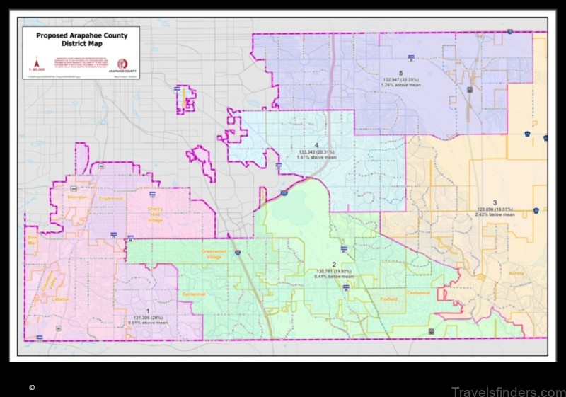 explore the map of arapahoe county united states