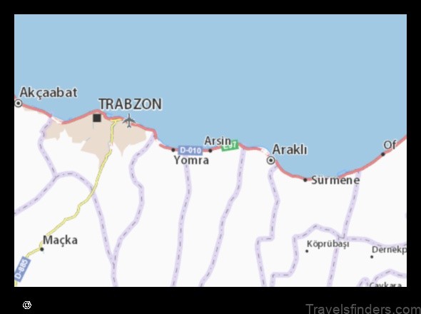 explore the map of arsin turkey