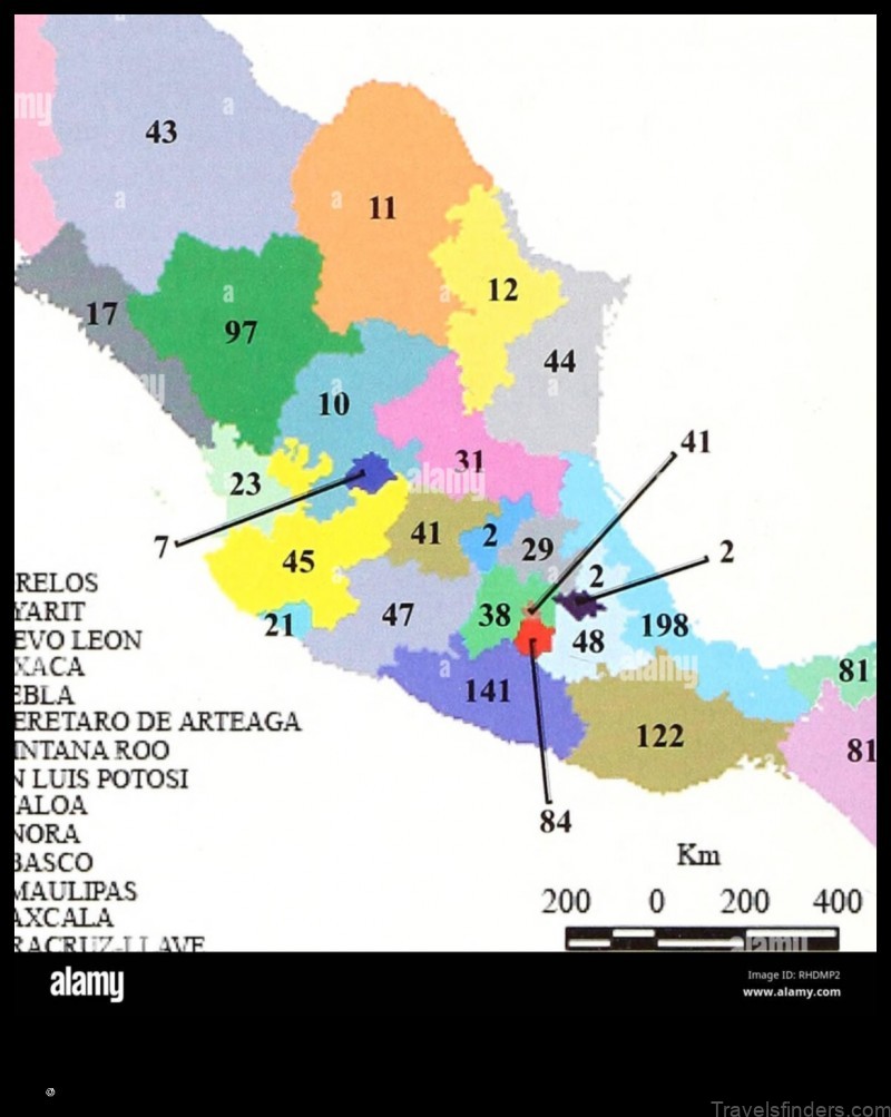 Map of Arteaga Mexico