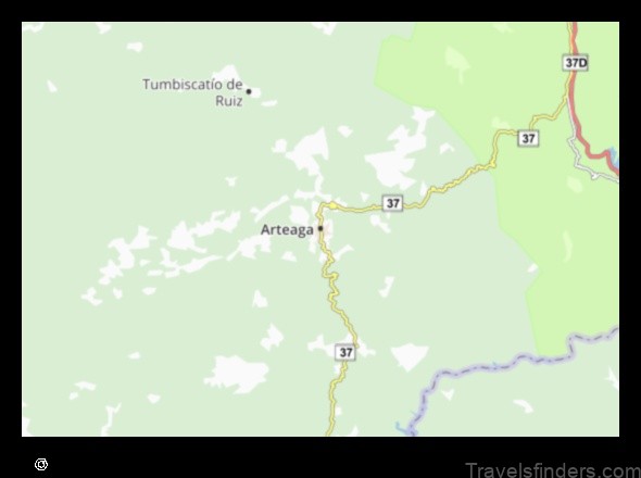 Map of Arteaga Mexico