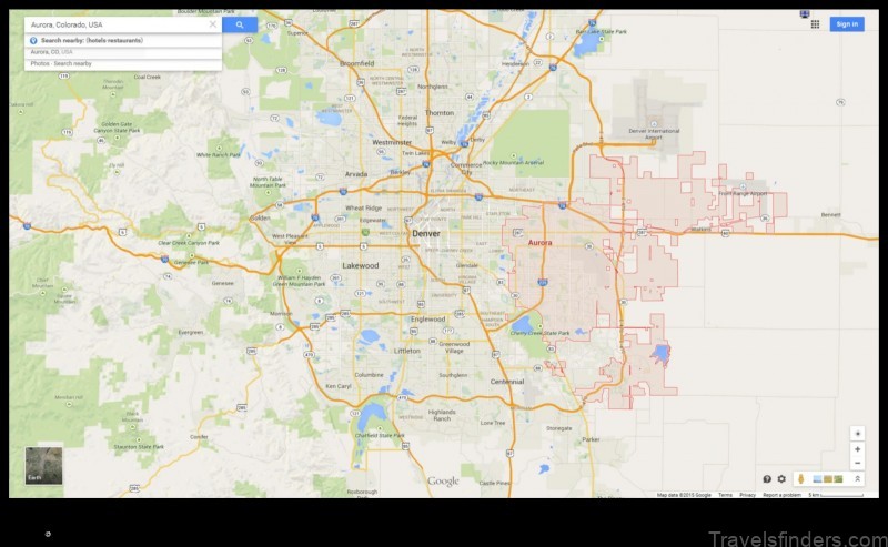 Map of Aurora United States