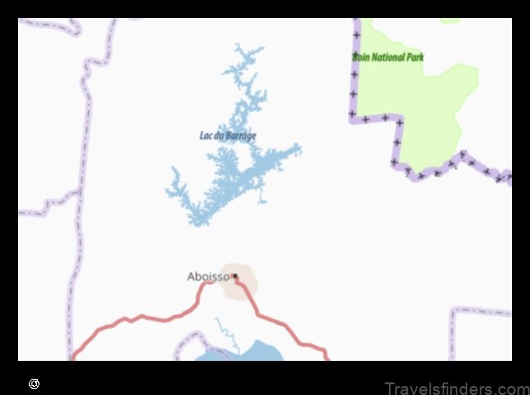 Map of Ayamé Côte dIvoire