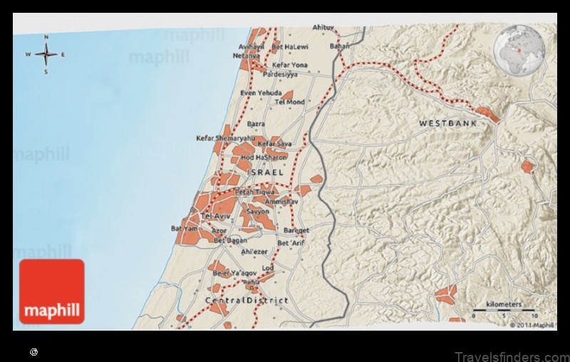explore the map of bareqet israel