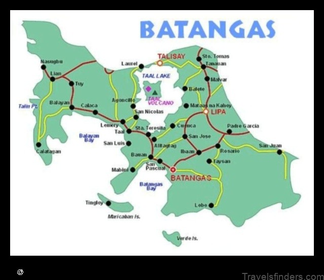 explore the map of batangas philippines a guide to the provinces top attractions