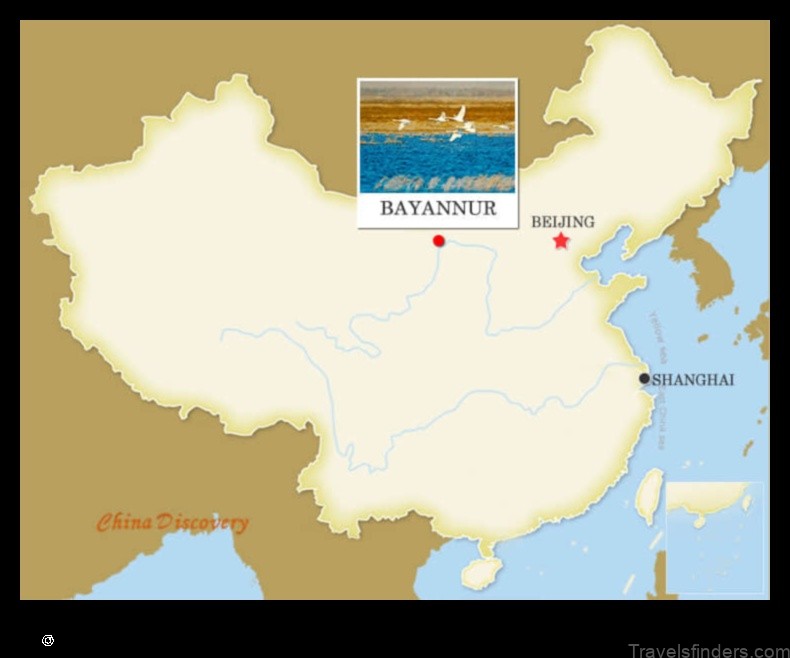 Map of Bayan Nur China