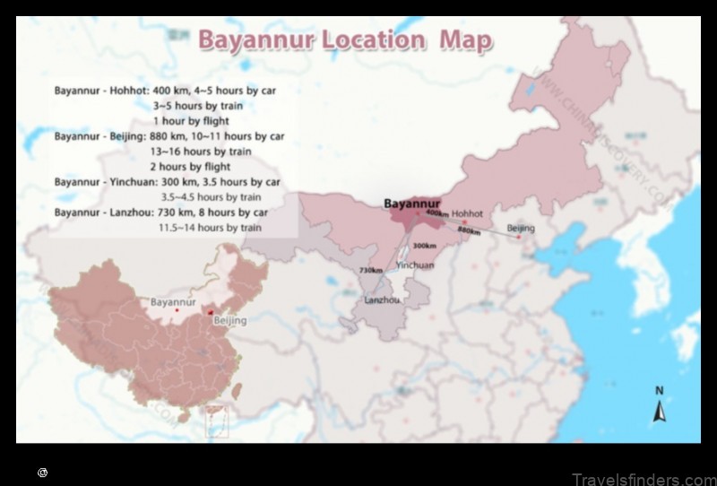 Map of Bayan Nur China