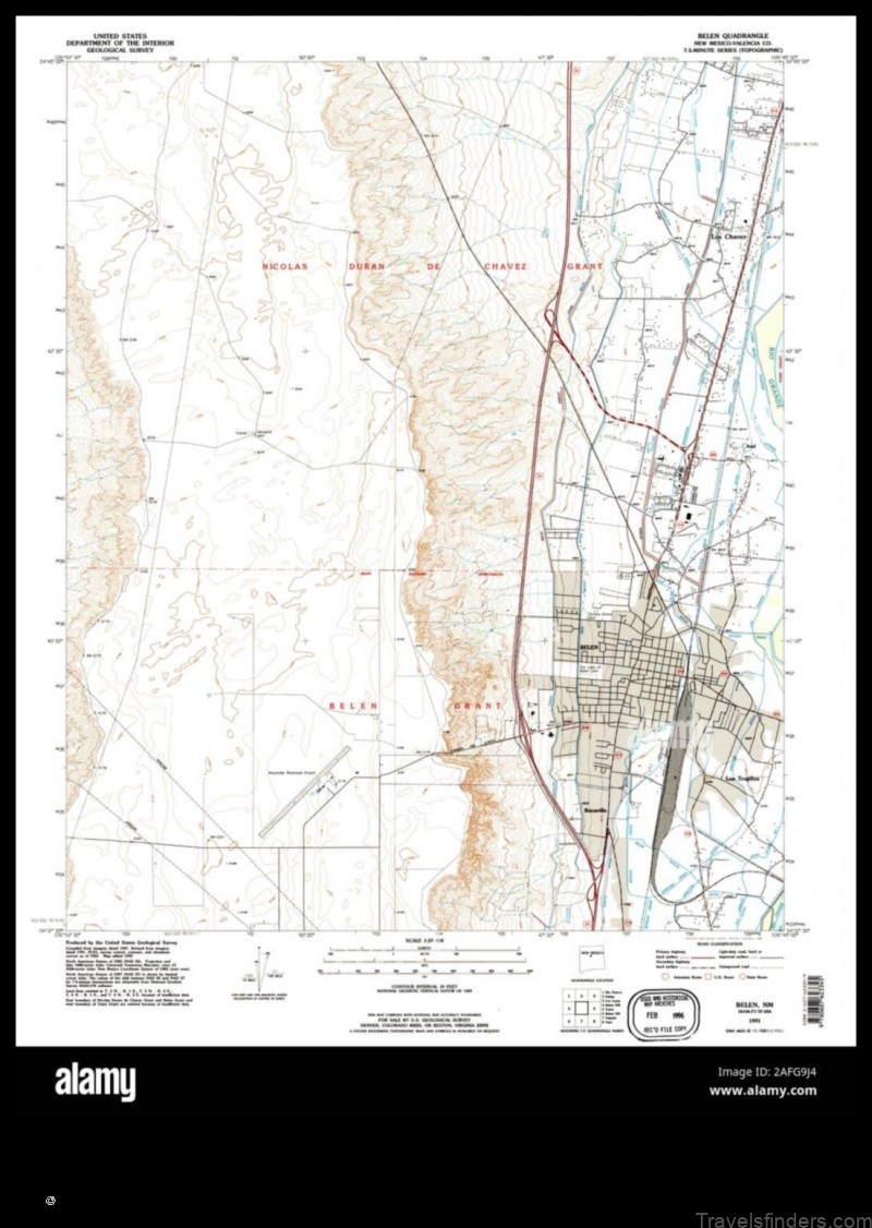 Map of Belen United States