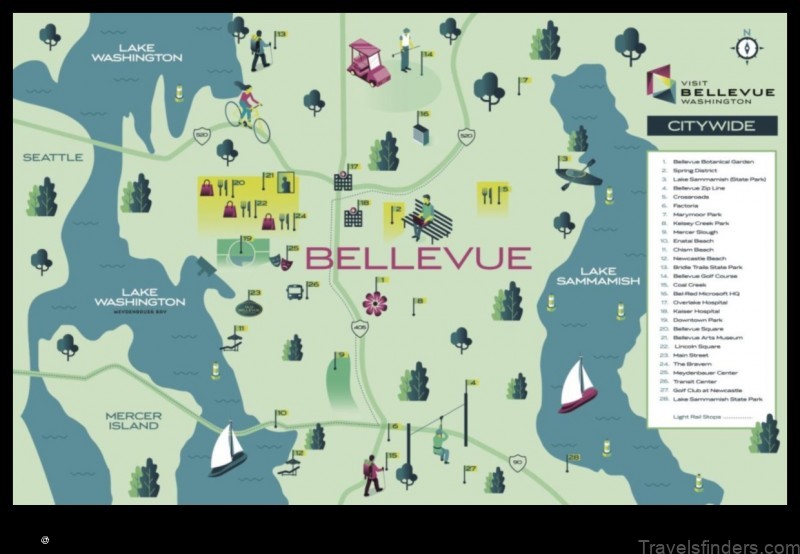 Map of Bellevue United States