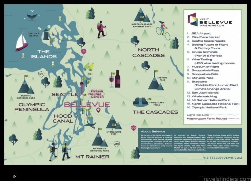 explore the map of bellevue united states