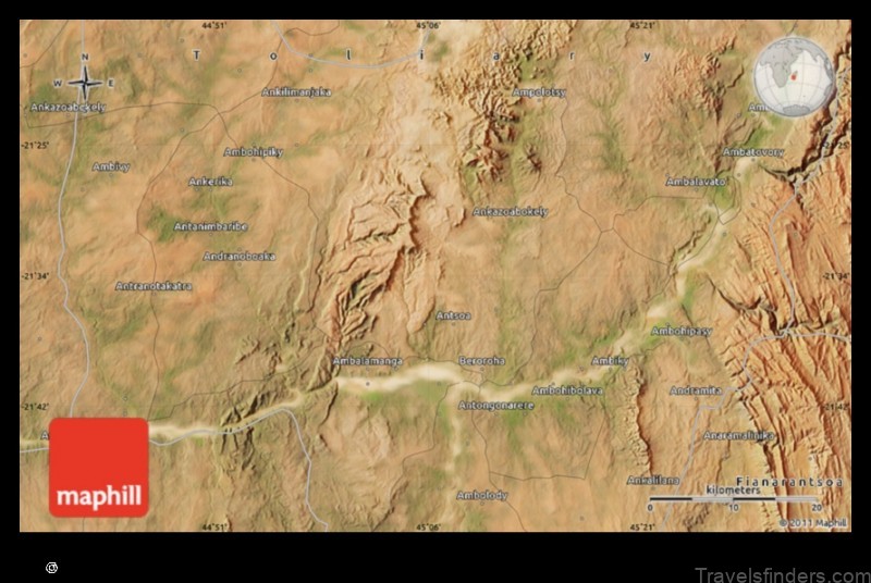 Map of Beroroha Madagascar