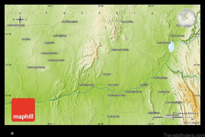 Map of Beroroha Madagascar