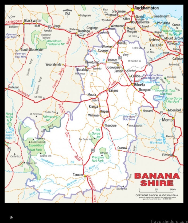 Map of Biloela Australia