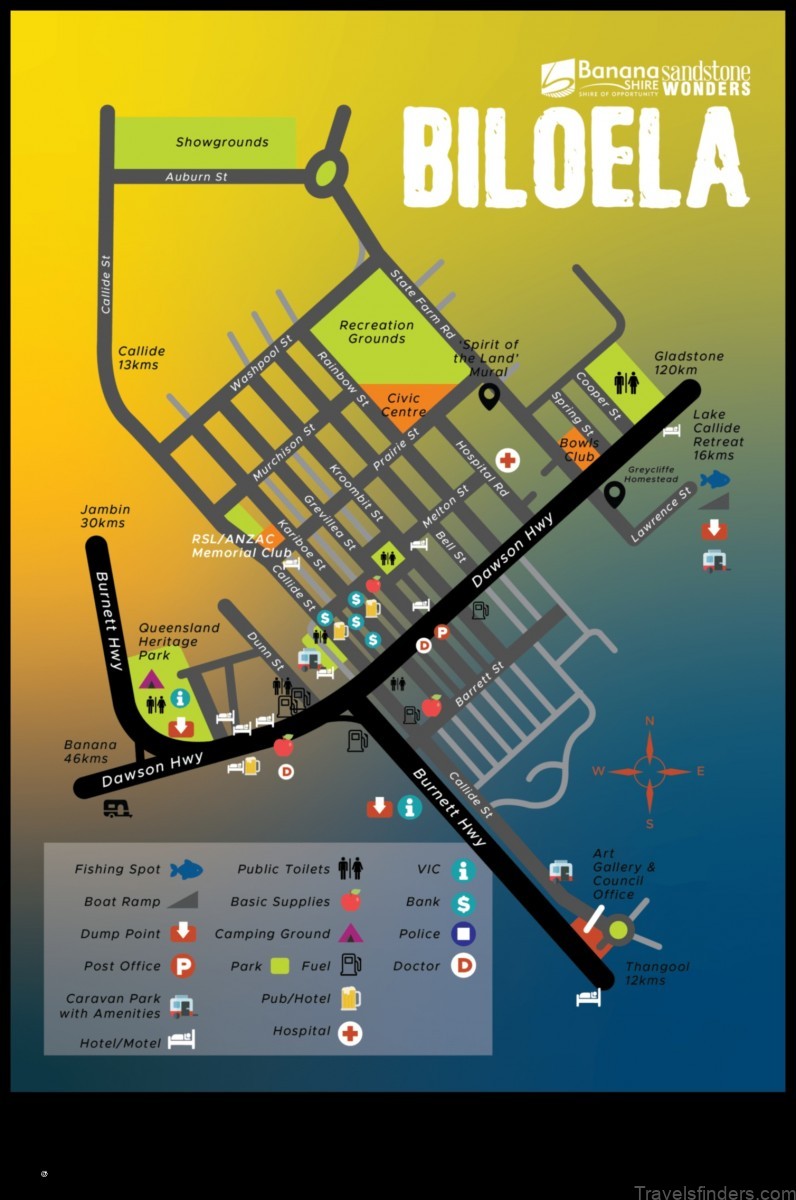 Map of Biloela Australia