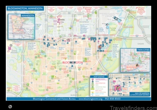 explore the map of bloomington united states