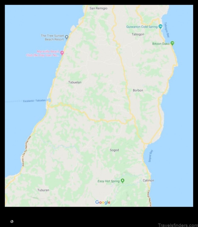 explore the map of borbon philippines a visual guide to the provinces top attractions
